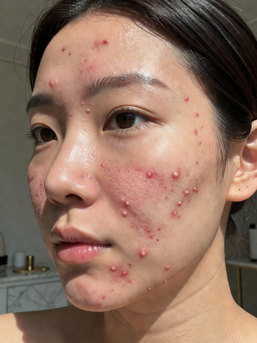 서면 피부과 추천이 필요한 여드름 증상 사진