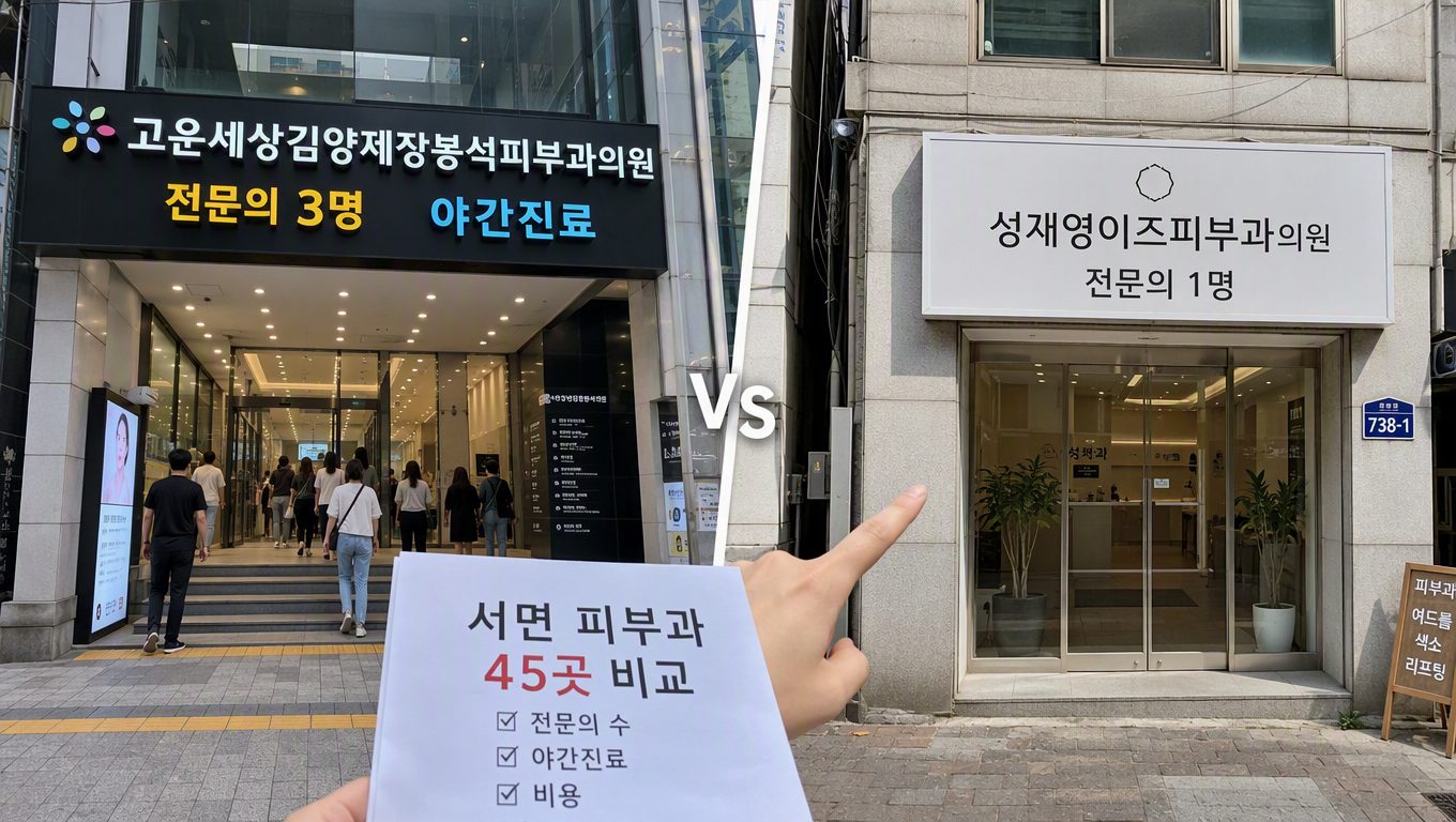 서면 피부과 추천 방문 증상과 전문의·비용 확인 방법