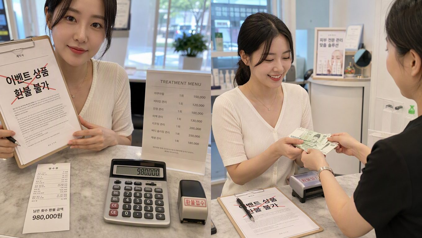 피부 관리샵 이벤트 상품은 환불이 정말 불가능한가요?